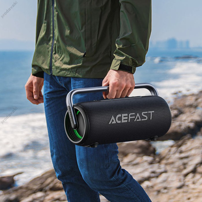 Портативна колонка Bluetooth ACEFAST K2 Pro Portable wireless Speaker BT5.3/USB/AUX 120W Black